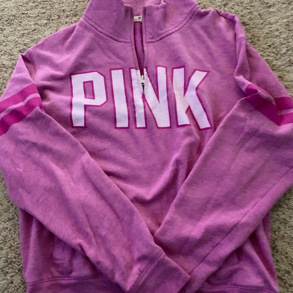 PINK half zip pullover - Picture 1 of 2